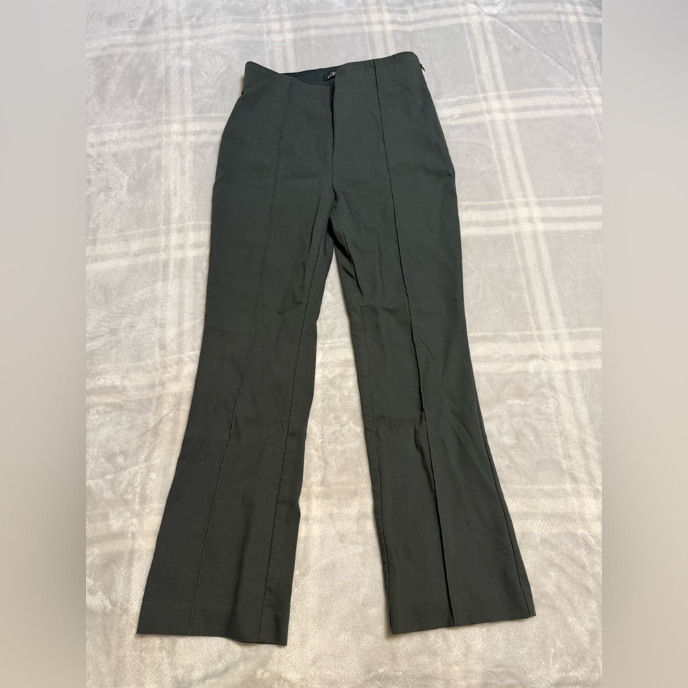 Olive LOFT high waisted flair pants